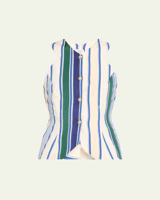 Striped Ribbon King Giorgio Vest